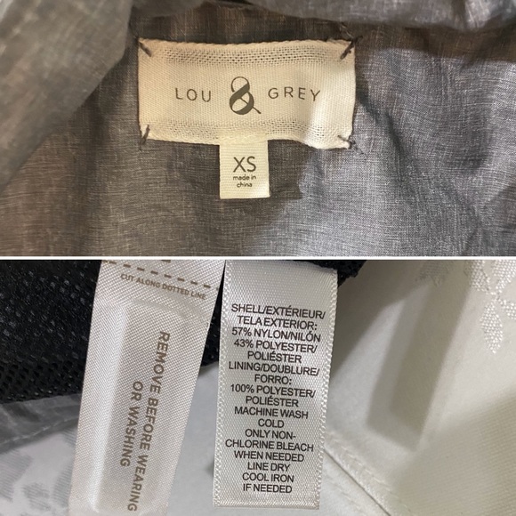 Lou & Grey utility zip up vest cinched with hide away hood size XS - Picture 9 of 9